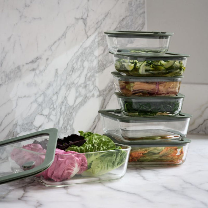 Interlude Glass 14-Piece Food Storage Container Set by Daniel Humm