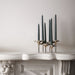 Aura Short Nickel Cast Brass Candelabra by Daniel Humm