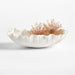 Deckled Edge White Porcelain Decorative Bowl