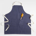 Indigo Organic Cotton Kitchen Apron with Pockets