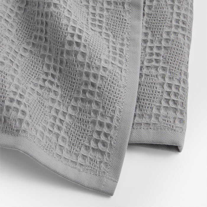 Diamond Piqué Alloy Grey Dish Towels, Set of 2