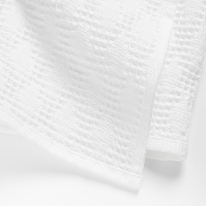 Diamond Pique White Dish Towels, Set of 2