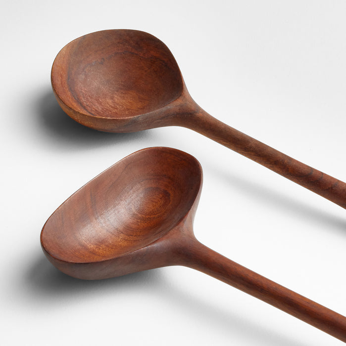 Dua Wooden Serving Utensils