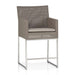 Dune Taupe Outdoor Counter Stool with Sunbrella ® Cushion