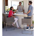 Dune Taupe Outdoor Counter Stool with Sunbrella ® Cushion