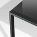 Dune 56" Black Outdoor High Dining Table with Glass