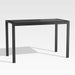 Dune 56" Black Outdoor High Dining Table with Glass