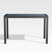 Dune 56" Black Outdoor High Dining Table with Glass