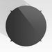 Dune Black Round Outdoor Coffee Table with Black Painted Glass