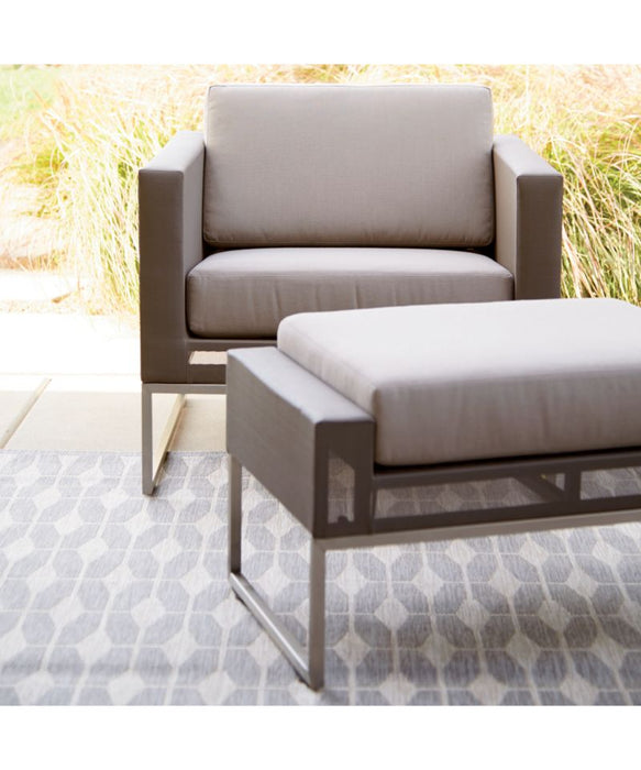 Dune Taupe Outdoor Lounge Chair with Sunbrella ® Cushions