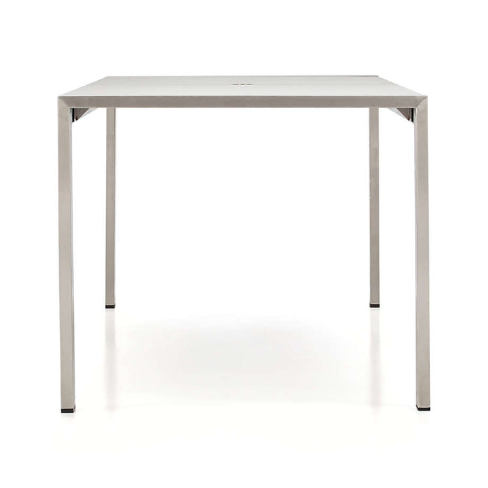 Dune 77" Rectangular Outdoor Dining Table with Taupe Painted Glass