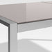Dune 77" Rectangular Outdoor Dining Table with Taupe Painted Glass