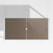 Dune 77" Rectangular Outdoor Dining Table with Taupe Painted Glass