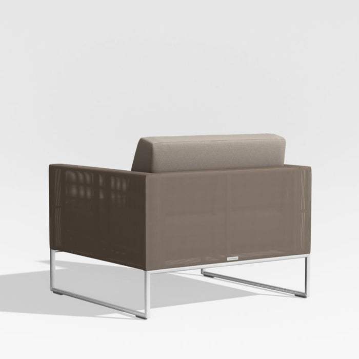 Dune Taupe Outdoor Lounge Chair with Sunbrella ® Cushions
