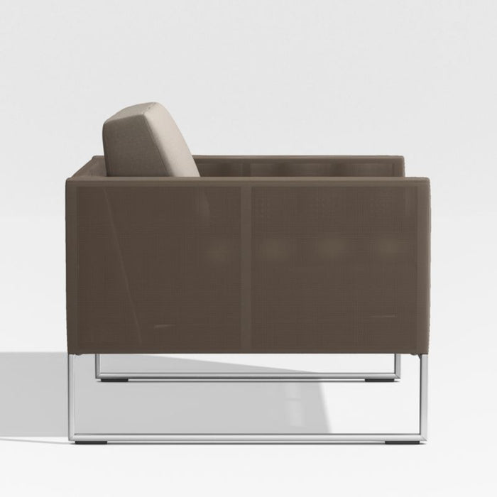 Dune Taupe Outdoor Lounge Chair with Sunbrella ® Cushions