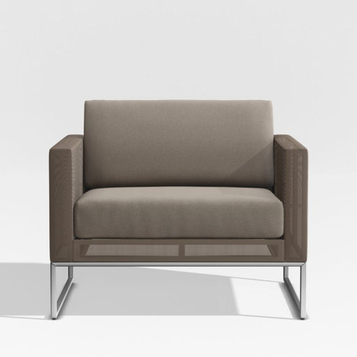 Dune Taupe Outdoor Lounge Chair with Sunbrella ® Cushions