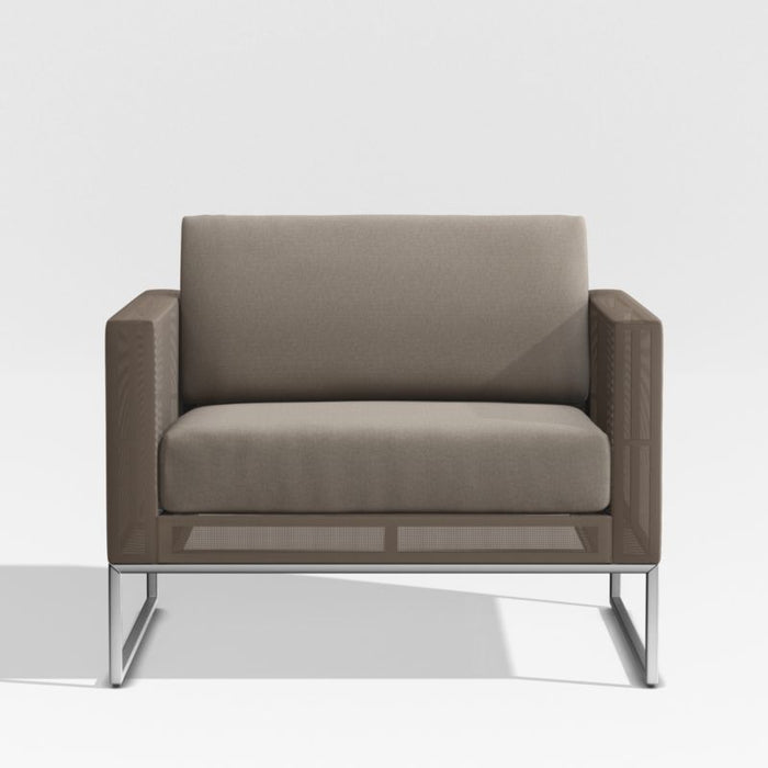 Dune Taupe Outdoor Lounge Chair with Sunbrella ® Cushions