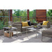 Dune Outdoor Nesting Tables with Taupe Painted Glass, Set of 2