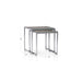 Dune Outdoor Nesting Tables with Taupe Painted Glass, Set of 2