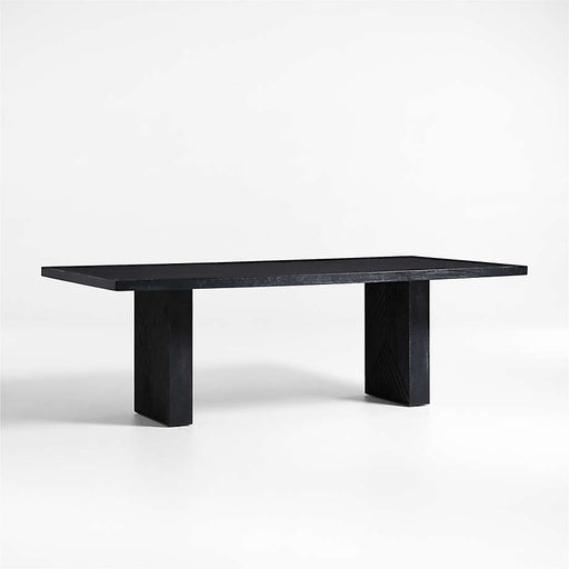 Dunewood 96"-116" Charcoal Wood Extendable Dining Table