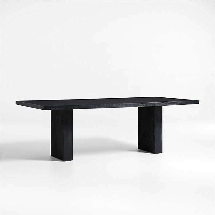 Dunewood 96"-116" Charcoal Wood Extendable Dining Table