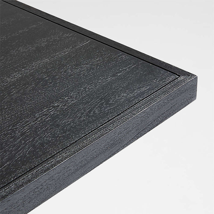 Dunewood 96"-116" Charcoal Wood Extendable Dining Table