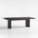 Dunewood 96"-116" Charcoal Wood Extendable Dining Table
