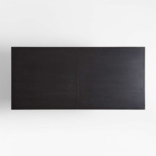 Dunewood 96"-116" Charcoal Wood Extendable Dining Table