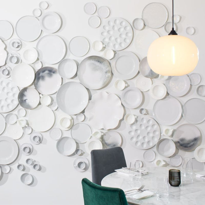 White Ruffle 16" Platter