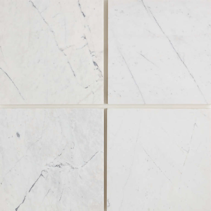 Batten 72" White Marble Top and Oak Wood Double Sink Floating Vanity