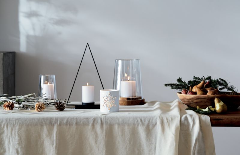 White Pillar Candle 6"x16"