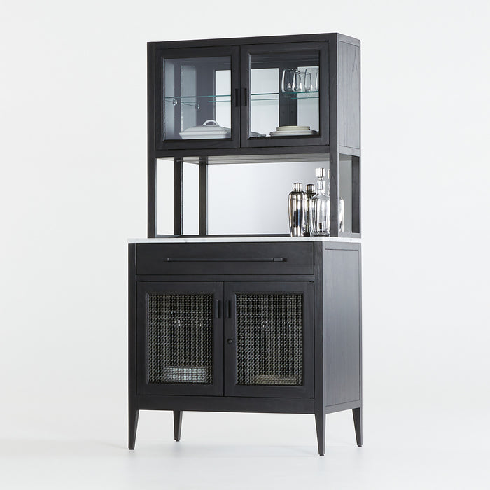 Enzo Bar Cabinet with Marble Top