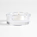 Essential Modern Low Wide Glass Tealight Candle Holder