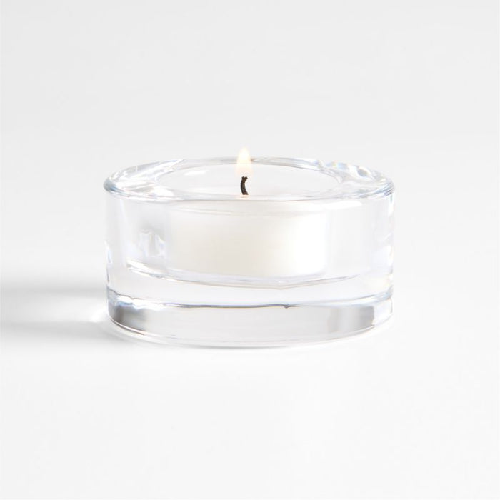 Essential Modern Small Glass Tealight Candle Holder