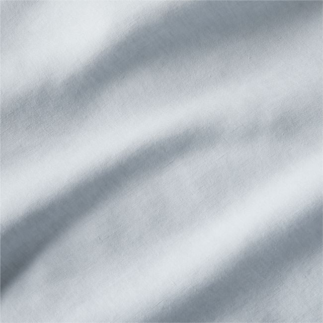 Aire Natural European Linen Mist Blue Euro Bed Pillow Sham