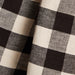 Marin Black and Natural EUROPEAN FLAX -Certified Linen Buffalo Check Oversized Tablecloth