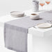 Marin 120" Metal Grey EUROPEAN FLAX -Certified Linen Table Runner