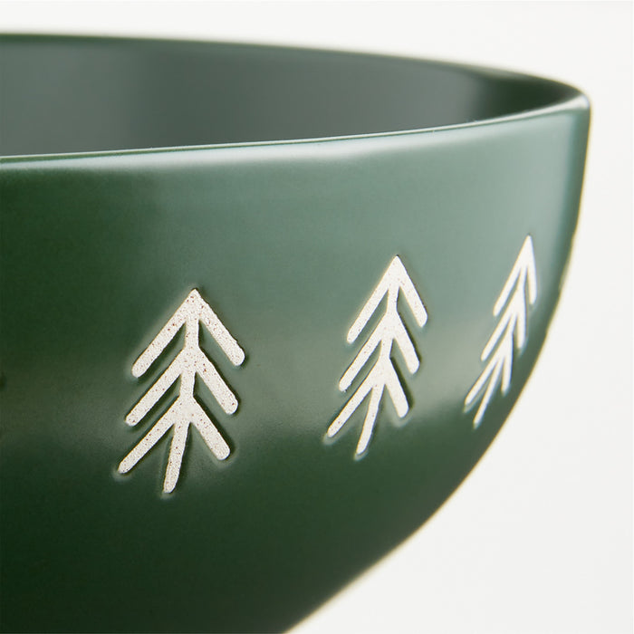 Evergreen Forest Holiday Cereal Bowl