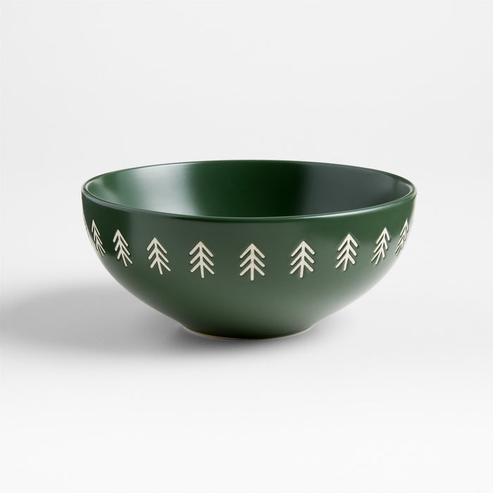 Evergreen Forest Holiday Cereal Bowl