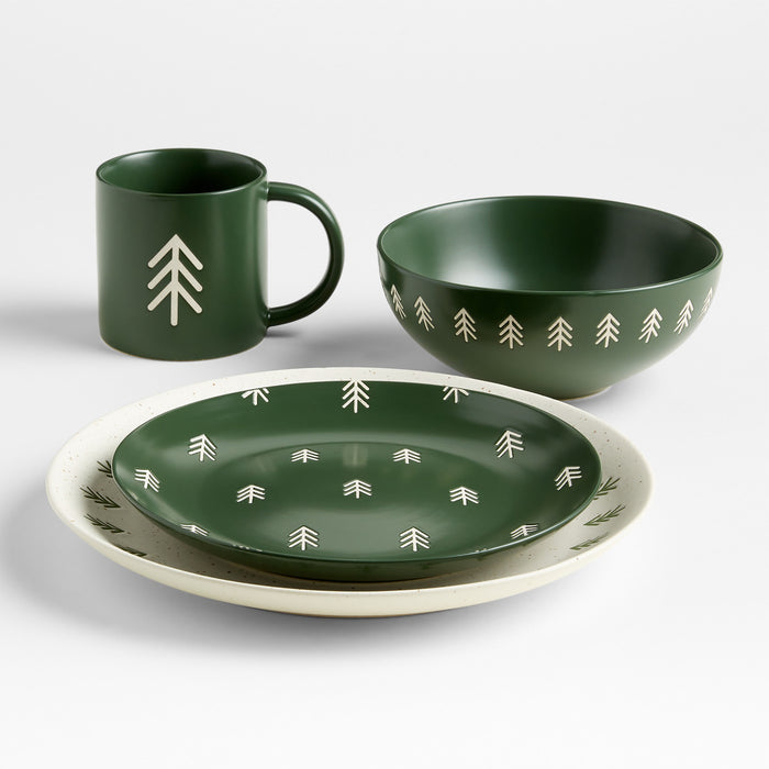 Evergreen Forest Holiday Cereal Bowl