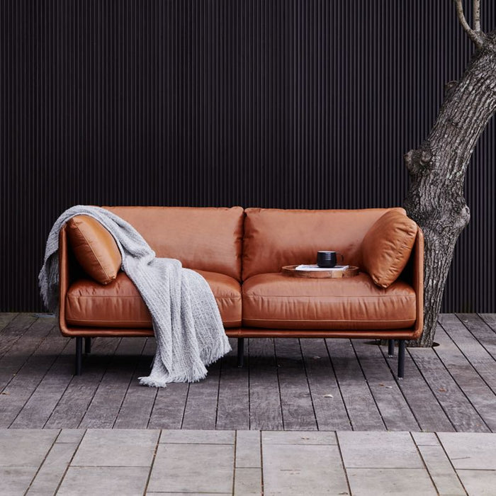 Wells 84" Leather Sofa