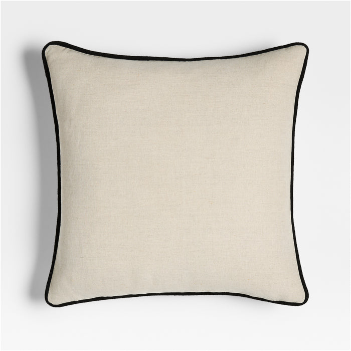 Fair Isle Bear 20"x20" Ivory Multi Throw Pillow Cover by Joan Anderson