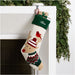 Fair Isle Friends Reindeer Christmas Stocking by Joan Anderson