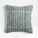 Spruce Green Textured Plaid 20"x20" Holiday Throw Pillow Cover