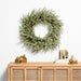 Faux Frosted Pre-Lit LED Norway Spruce Wreath 30"