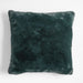 Spruce Green Faux Fur 23"x23" Holiday Throw Pillow Cover