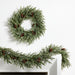 Faux Frosted Pre-Lit LED Norway Spruce Wreath 30"