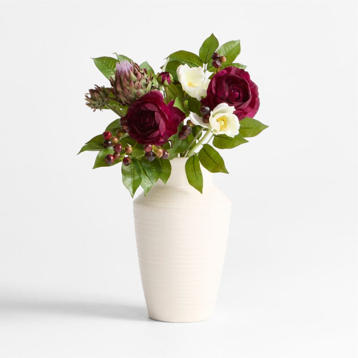 Faux Purple Peony and Protea Bouquet