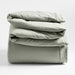 Favorite Washed Organic Cotton Sage Shadow Green Eyelash Full/Queen Duvet Cover