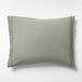 Favorite Washed Organic Cotton Sage Shadow Green Eyelash King Bed Pillow Sham
